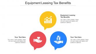 Equipment Leasing Tax Benefits Ppt Powerpoint Presentation Outline Sample Cpb