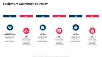 Equipment Maintenance Policy In Powerpoint And Google Slides Cpb