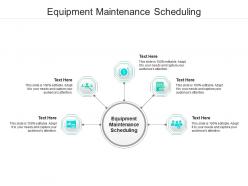 Equipment maintenance scheduling ppt powerpoint presentation slides graphics cpb