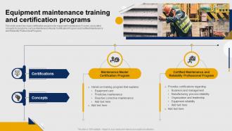 Equipment Maintenance Training And Certification Programs