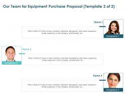 Equipment Purchase Proposal Template Powerpoint Presentation Slides