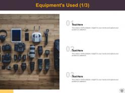 Equipments used technology ppt powerpoint presentation ideas