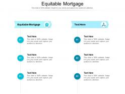 Equitable mortgage ppt powerpoint presentation professional vector cpb