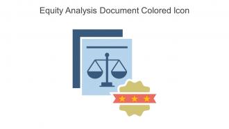 Equity Analysis Document Colored Icon In Powerpoint Pptx Png And Editable Eps Format