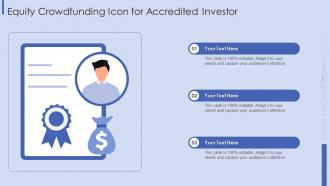 Equity Crowdfunding Icon For Accredited Investor