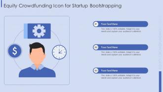 Equity Crowdfunding Icon For Startup Bootstrapping