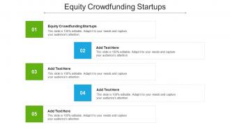 Equity Crowdfunding Startups Ppt Powerpoint Presentation Gallery Images Cpb