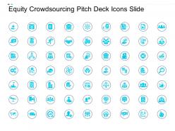 Equity crowdsourcing pitch deck icons slide