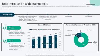 Equity Debt And Convertible Bond Financing Pitch Book Brief Introduction With Revenue Split
