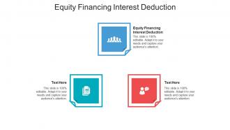 Equity financing interest deduction ppt powerpoint presentation inspiration icons cpb