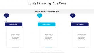Equity Financing Pros Cons In Powerpoint And Google Slides Cpb