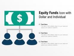 Equity Funds Icon With Dollar And Individual