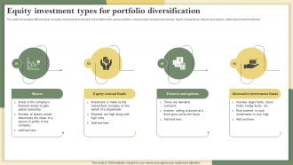 Equity Investment Types For Portfolio Diversification