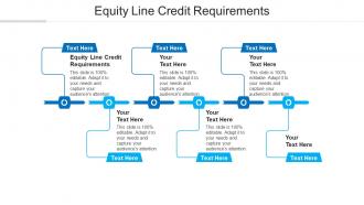 Equity line credit requirements ppt powerpoint presentation ideas smartart cpb