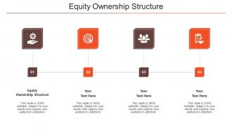 Equity Ownership Structure Ppt Powerpoint Presentation Layouts Display Cpb