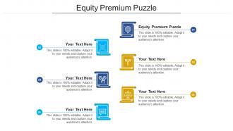 Equity premium puzzle ppt powerpoint presentation layouts graphics design cpb