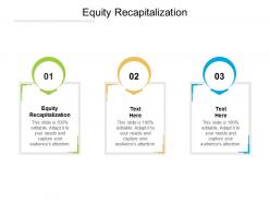 Equity recapitalization ppt powerpoint presentation slides display cpb