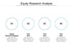 Equity research analysis ppt powerpoint presentation portfolio templates cpb