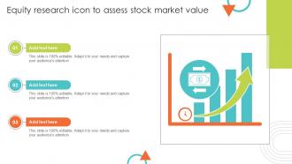 Equity Research Icon To Assess Stock Market Value