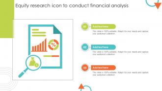Equity Research Icon To Conduct Financial Analysis