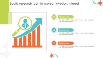 Equity Research Icon To Protect Investors Interest