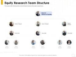 Equity research team structure equities research ppt powerpoint presentation ideas designs download