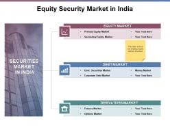 Equity security market in india ppt powerpoint presentation file clipart