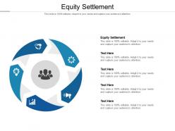 Equity settlement ppt powerpoint presentation file graphics tutorials cpb