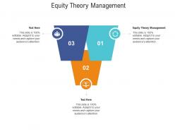 Equity theory management ppt powerpoint presentation infographic template master slide cpb