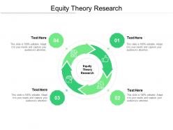 Equity theory research ppt powerpoint presentation infographics themes cpb