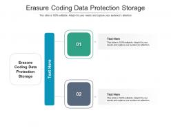 Erasure coding data protection storage ppt powerpoint presentation file template cpb