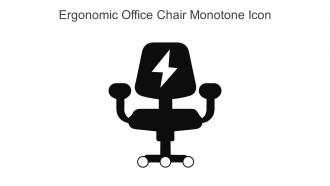 Ergonomic Office Chair Monotone Icon In Powerpoint Pptx Png And Editable Eps Format