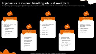 Ergonomics In Material Handling Safety At Workplace