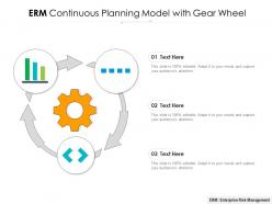 Erm continuous planning model with gear wheel