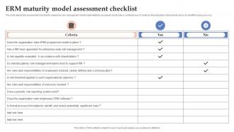 Erm Maturity Model Assessment Checklist