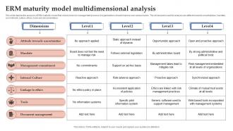 Erm Maturity Model Multidimensional Analysis