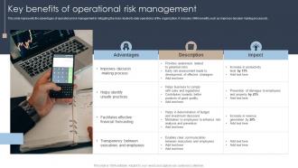 Erm Program Key Benefits Of Operational Risk Management Ppt Professional Slideshow