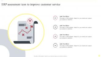 Erp Assessment Icon To Improve Customer Service