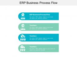 Erp business process flow ppt powerpoint presentation ideas tips cpb