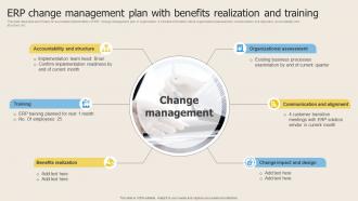 ERP Change Management Plan With Benefits Realization And Training