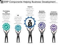 Erp components helping business development strategies