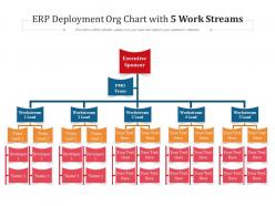 Erp deployment org chart with 5 work streams