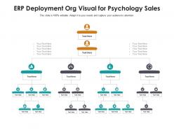 Erp deployment org visual for psychology sales infographic template