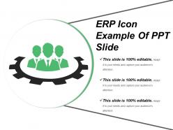 Erp icon example of ppt slide