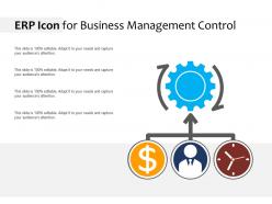 Erp icon for business management control