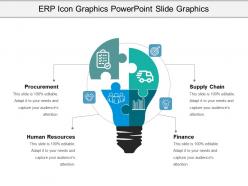 Erp icon graphics powerpoint slide graphics