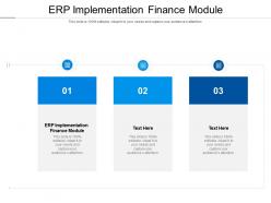 Erp implementation finance module ppt powerpoint presentation portfolio slideshow cpb