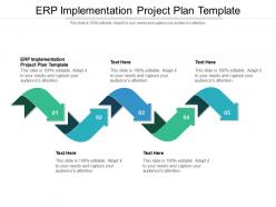 Erp implementation project plan template ppt powerpoint presentation cpb