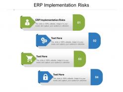 Erp implementation risks ppt powerpoint presentation model file formats cpb