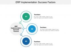 Erp implementation success factors ppt powerpoint presentation outline master slide cpb